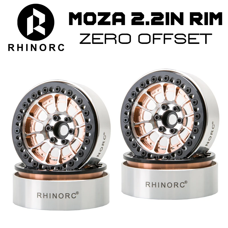 Rhino MOZA 2 2-дюймовый 25 мм узкий обод ZERO OffSet 4 шт. для 1/10 RC Crawler SCX10 Pro TRX4 Shafty Bully MOA