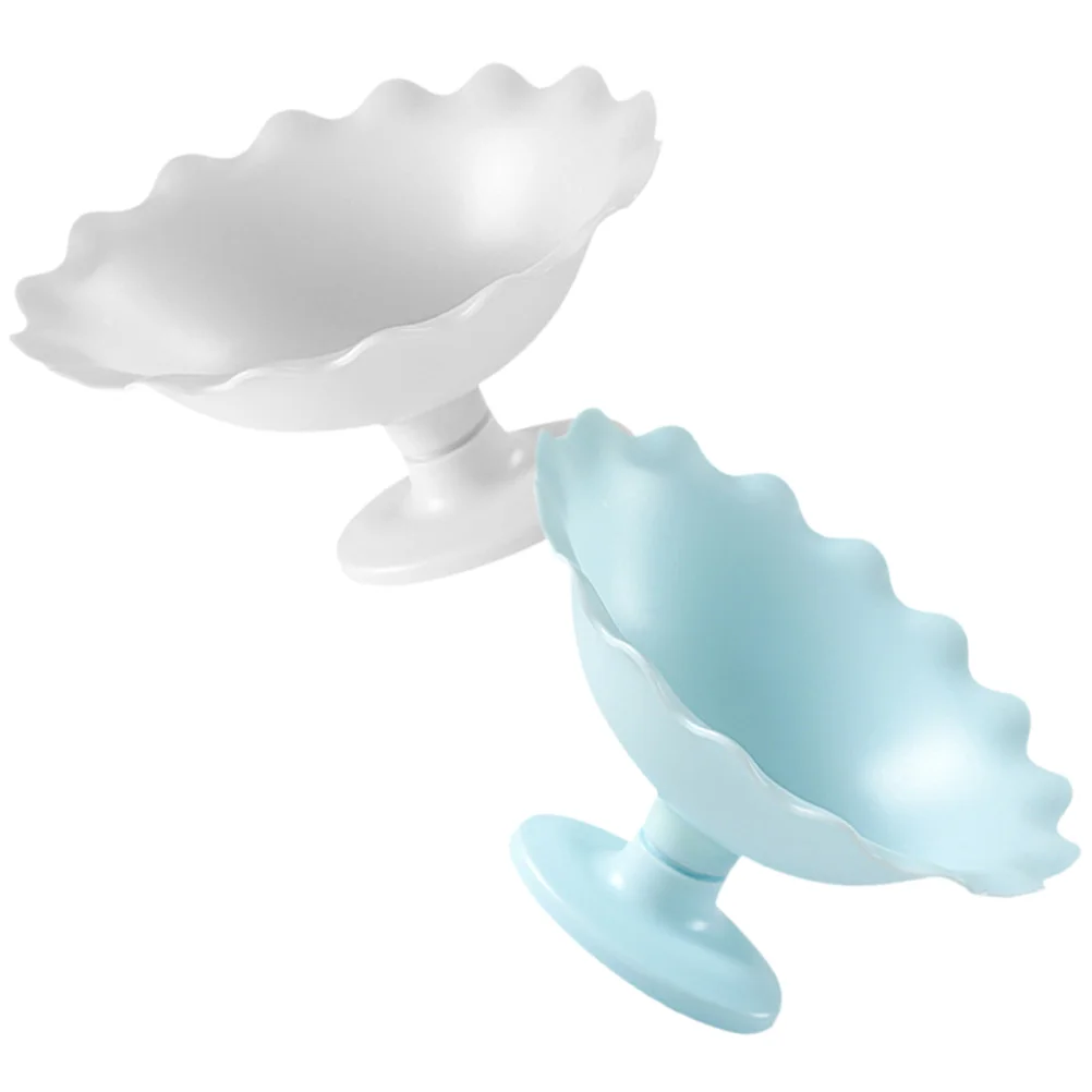 

2pcs Reusable Dry Fruit Dish Utility Plate Decorative Tray Creative Serving Tray Snack Fruit Tray for Party