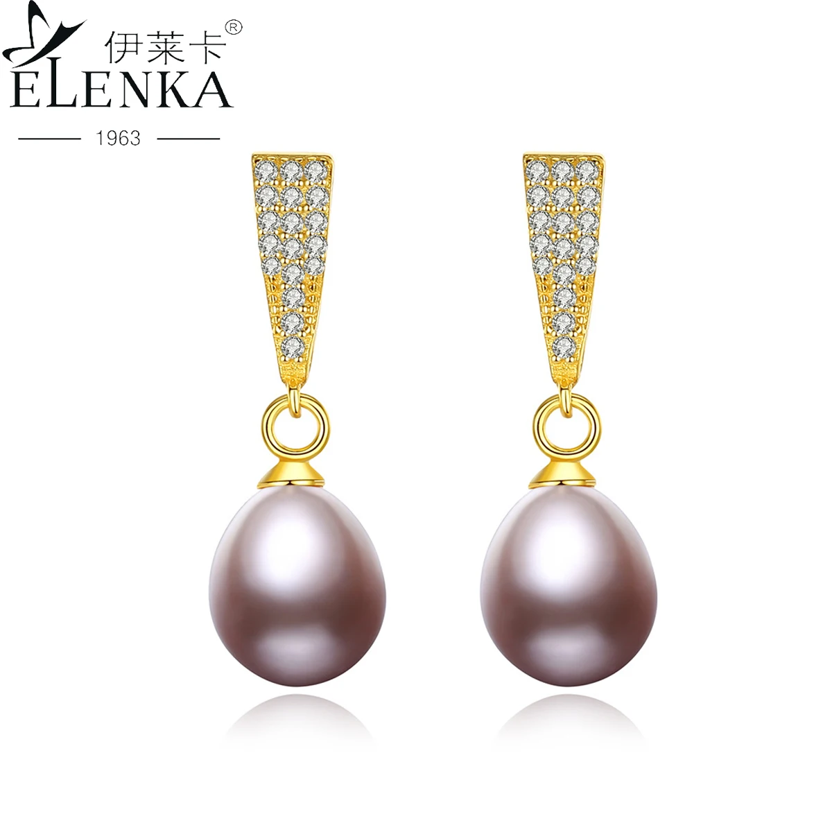 

Natural Freshwater Pearl Stud Earrings for Women Genuine 925 Sterling Silver Unique Design Luxury Fashion Fine Jewerly Christmas