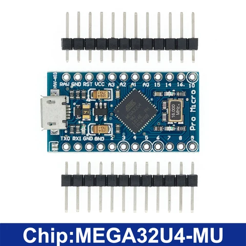 Pro Micro ATMEGA32U4 5V/16 МГц модуль с Загрузчиком для arduino Мини USB/Micro USB с 2 ряда штыревой разъём для arduino