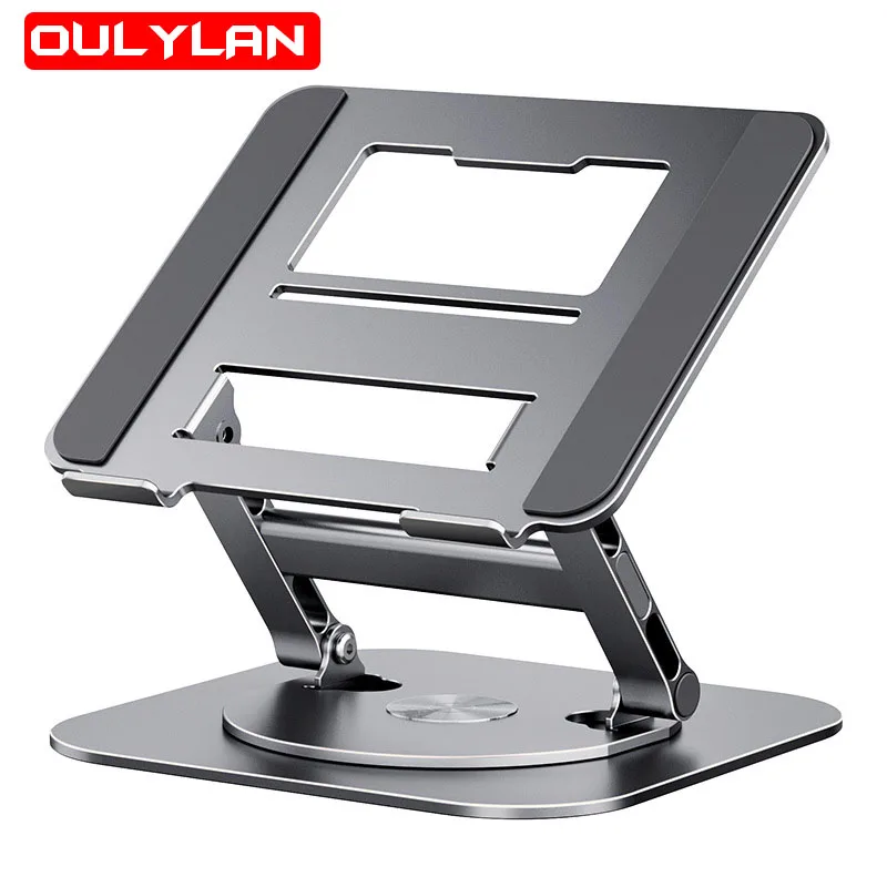 

360° Rotatable Laptop Stand Aluminum Alloy Foldable 17 Inch Notebook Macbook Air Pro Laptop Bracket Holder Compatible