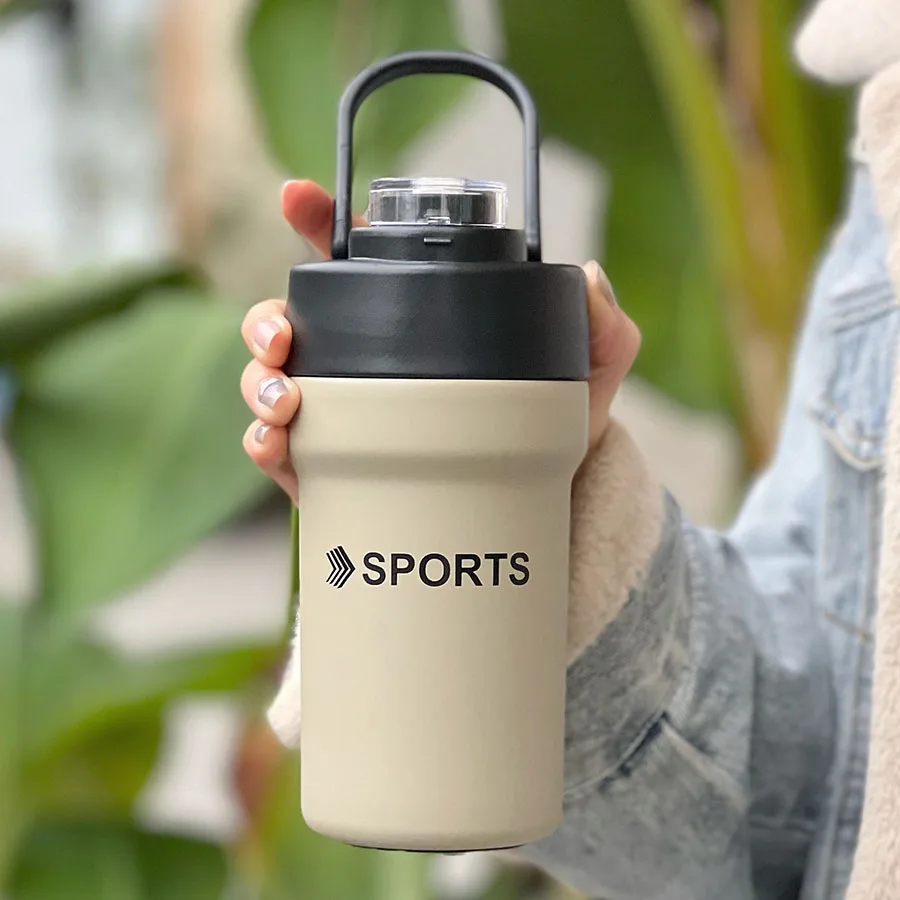 

500ml Travel Coffee Mug Spill Proof Vacuum Insulated Travel Mug Leakproof With Lid Straw And Handle Stainless Steel Tumbler