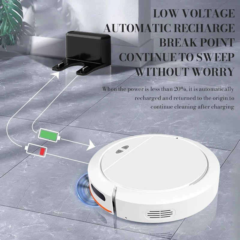 

2023 New OB16 Pro Automatic Recharge Intelligent Sweeping Robot With Voice APP Control Fully Automatic Sweeping Suction Dragging