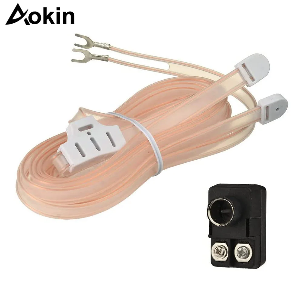 FM Dipole Antenna Indoor 75 Ohm + 300 Ohm to 75 Ohm Adapter 