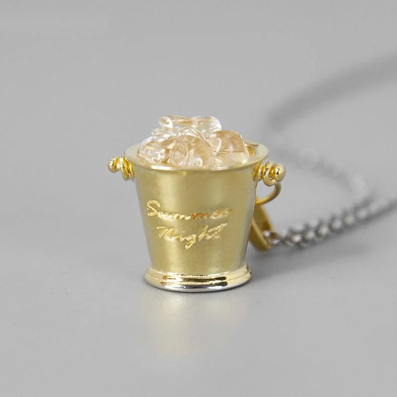 

925 Sterling Silver Crystal Pendant Necklace, ladies, party gifts, jewelry