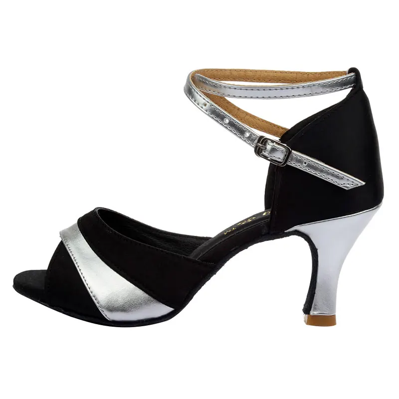 New Latin Dance Shoes Women Girls Salsa Ballroom Party Shoes for Ladies Heels 5/7CM Sandals Red Gold Silver Shoes For Dancing
