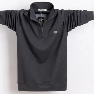 2019 Футболка мужская осенне-зимняя длинная футболка с вышивкой дизайн Футболка Slim Fit Свободный Повседневный хлопковый футболка для мужчин большой размер 5XL 6XL