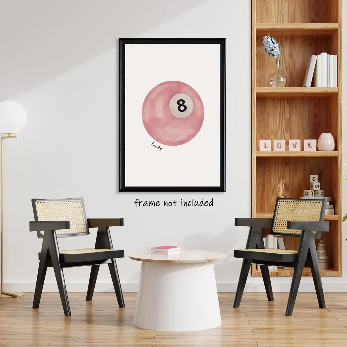 Постер с принтом Счастливый 8-шар