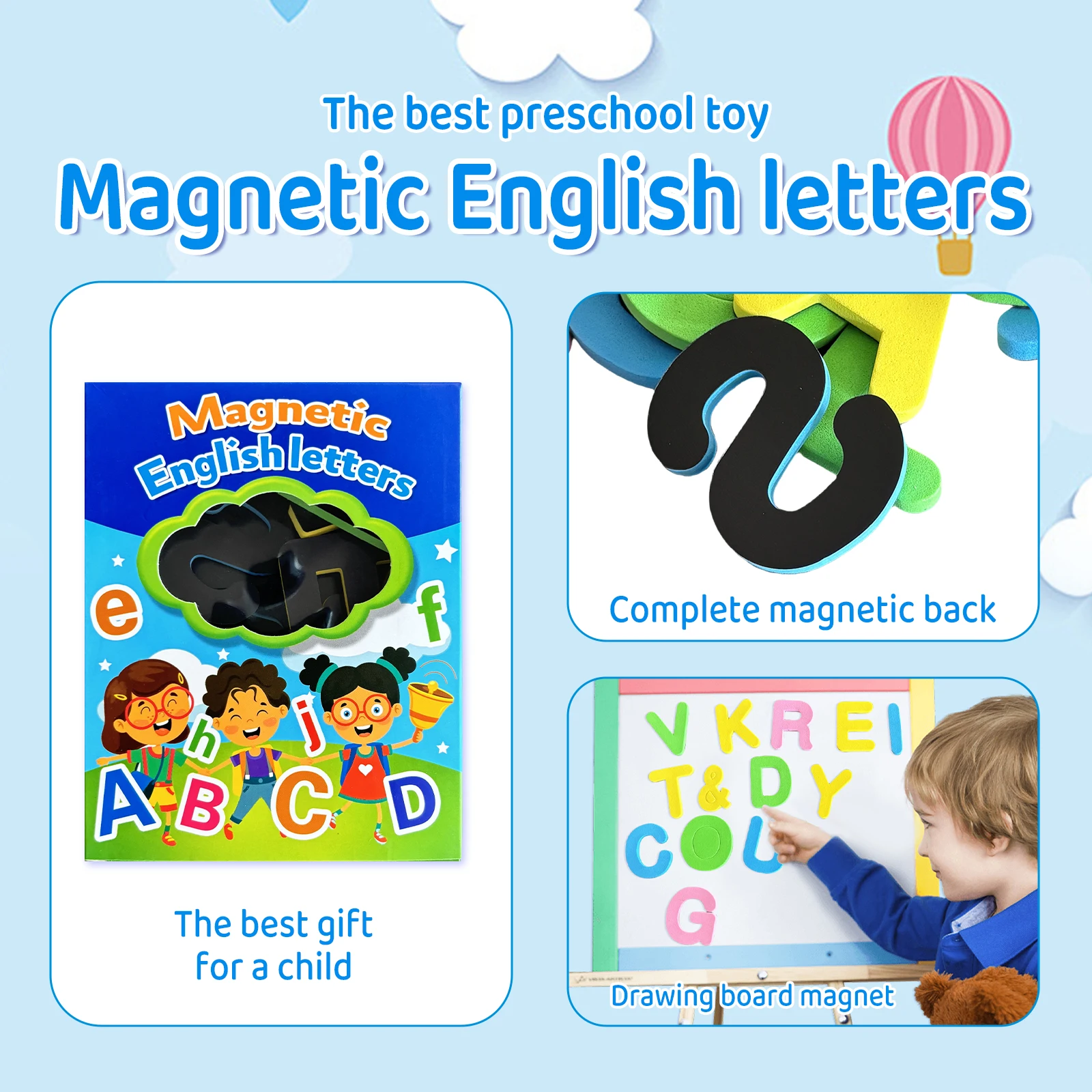 Магнитные листы цифры/алфавиты детская обучающая головоломка просветление