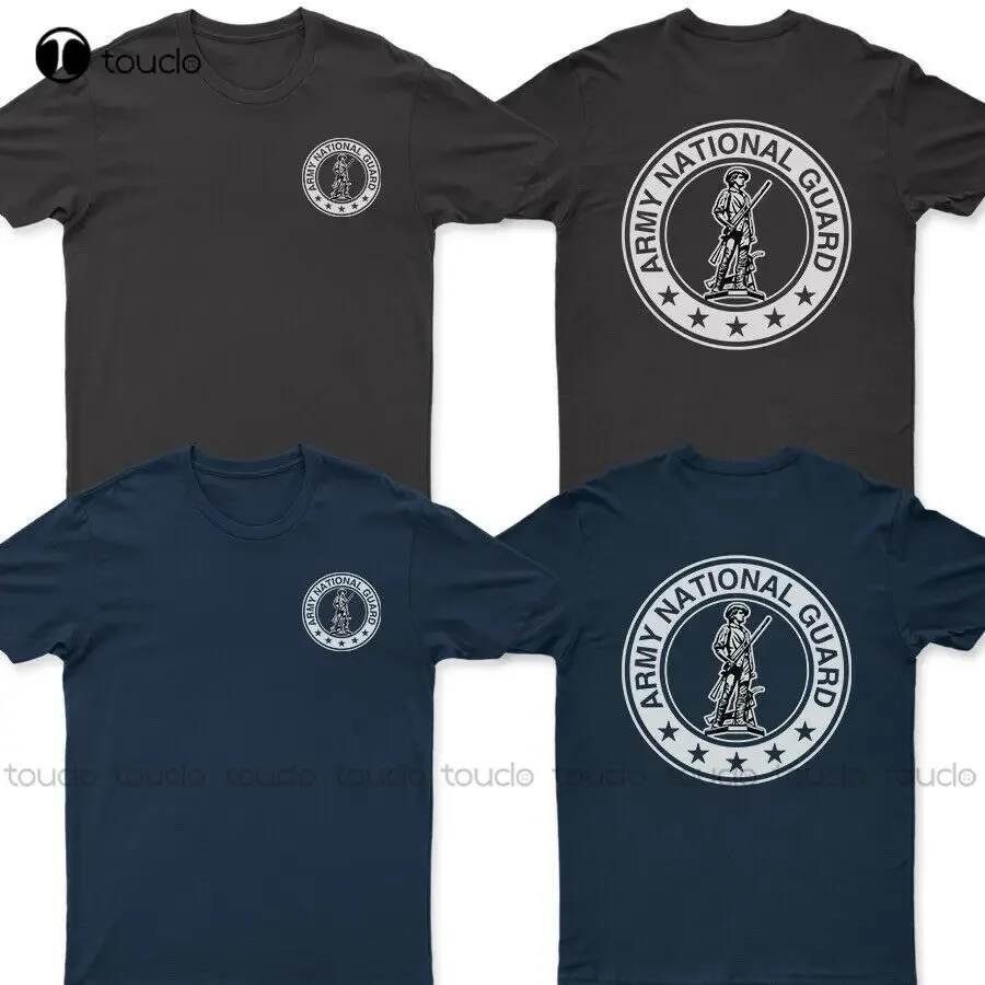 New Us Army National Guard Seal Arng Logo T-Shirt Blue Shirts For Women Men Cotton Tee Shirts Xs-5Xl Streetwear Tshirt Retro