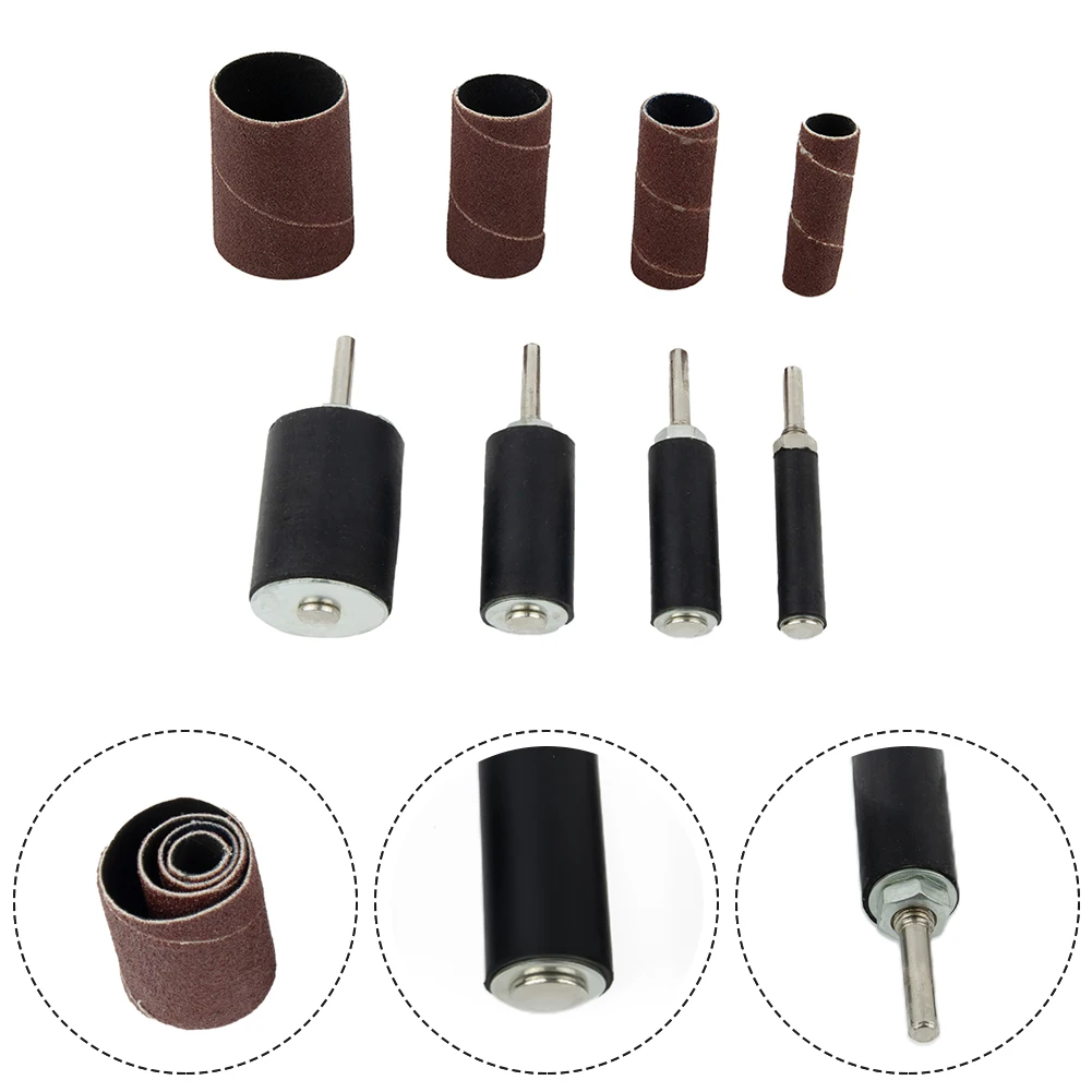 

Ring Spool Sandpaper Rolls Contouring Edges And Buffing Out Irregular Shapes Black + Red-brown Emery Lightweight