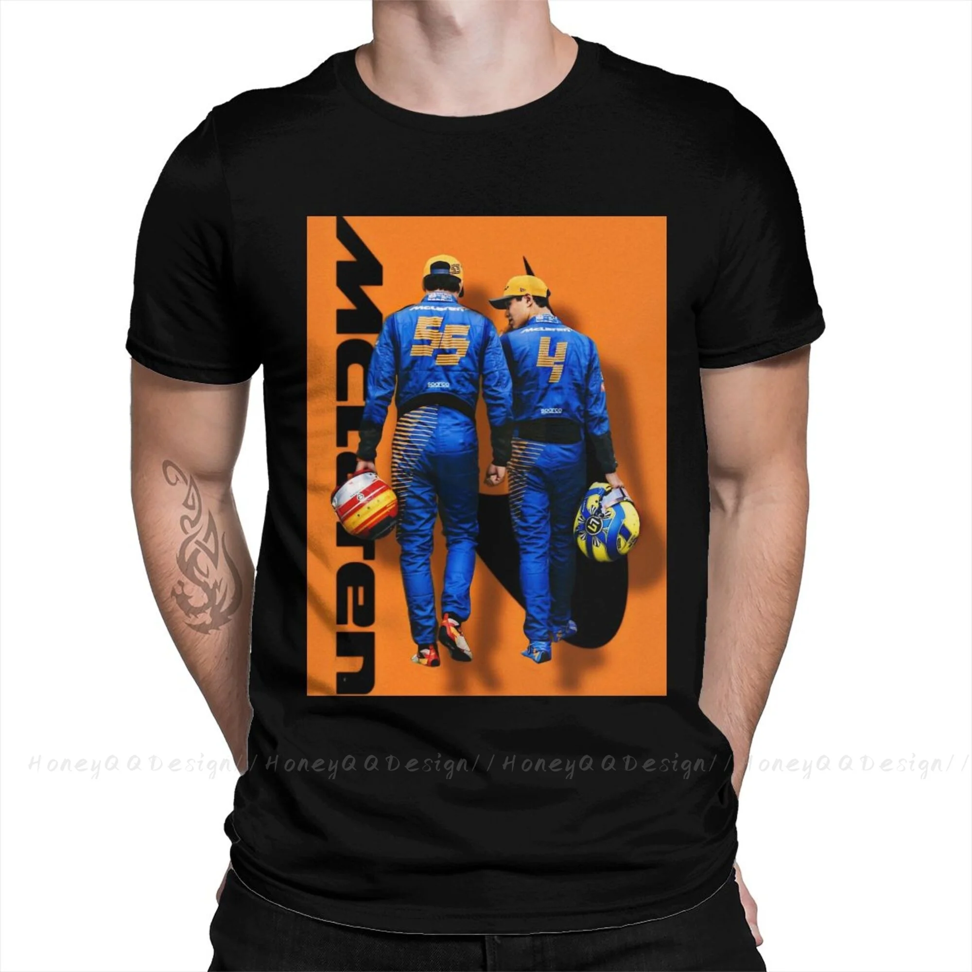 

Carlos Sainz Mclaren Formula 1 Fashion Shirt Design Lando Norris F1 Formula 1 Cotton Shirts Men T-Shirt Oversize For Adult Tees