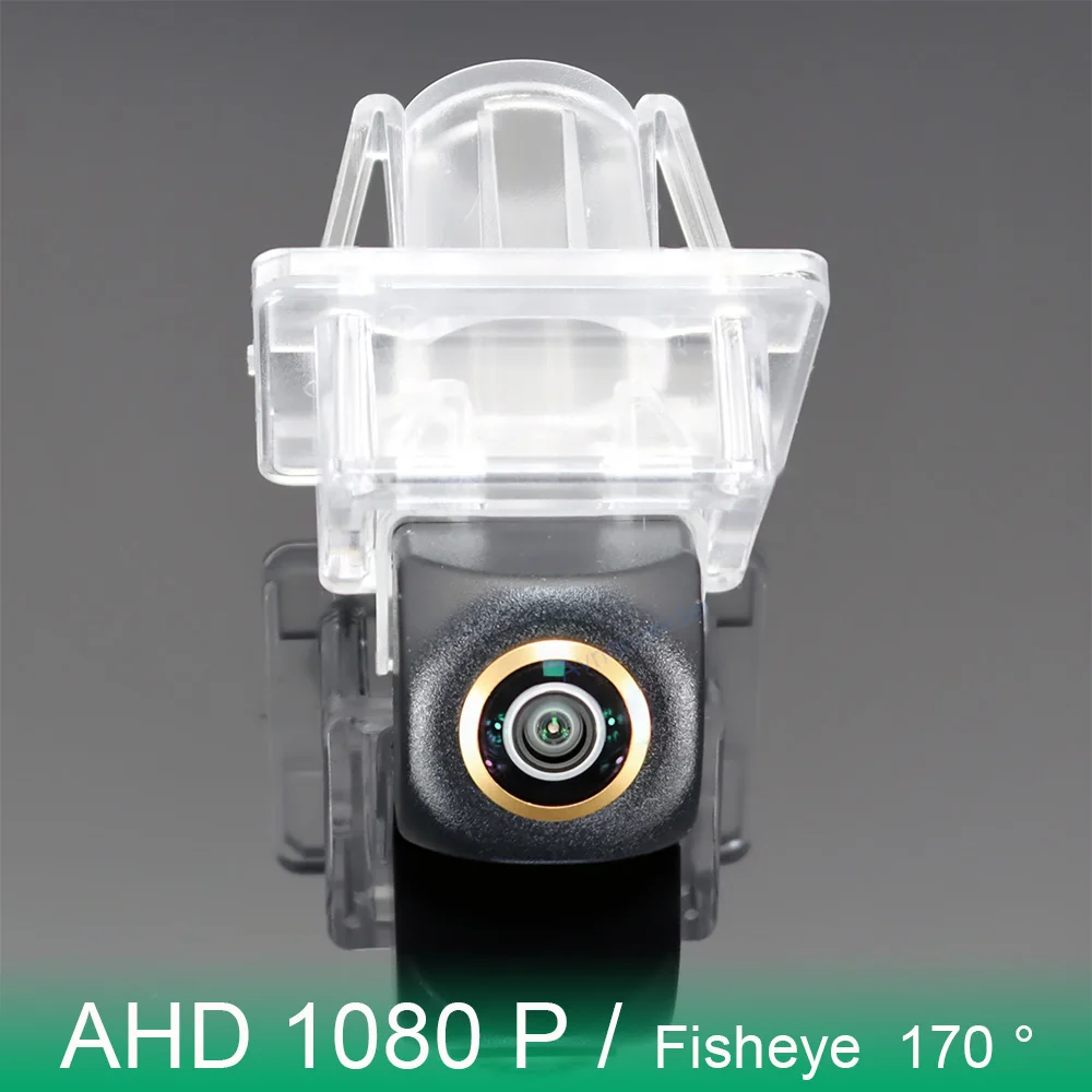 

Камера заднего вида AHD 1080P «рыбий глаз» золотого цвета для Mercedes Benz A E M ML SLK SLC Class W176 W221 W213 W216 W166 R172, автомобильная HD