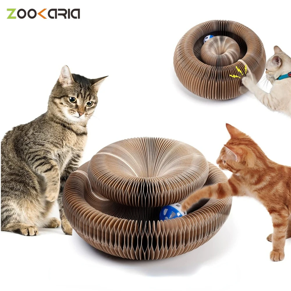 

Magic Cat Scratch Organ Board Cat Toy with Ball Cat Grinding Claw Cat Climbing Frame Kitten Cat Scratching Toy dropshipping