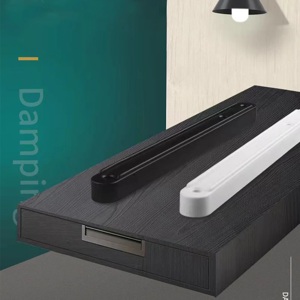 

2 Items Plastic Slides Keyboard Cabinet Cupboard Drawer Runners Drawer Slide Buffer Furniture Slide