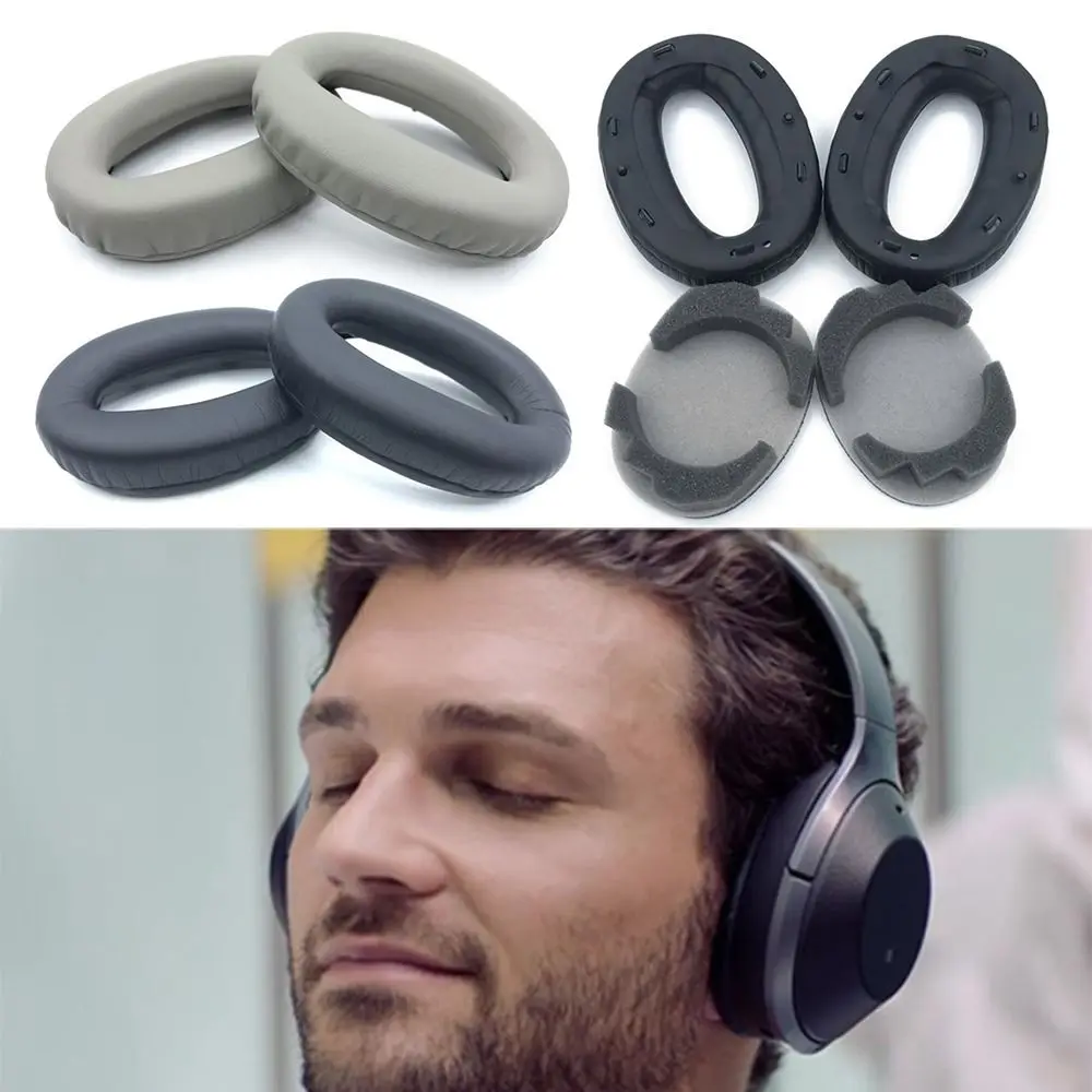 Сменные кожаные амбушюры для наушников Sony MDR-1000X WH-1000XM2