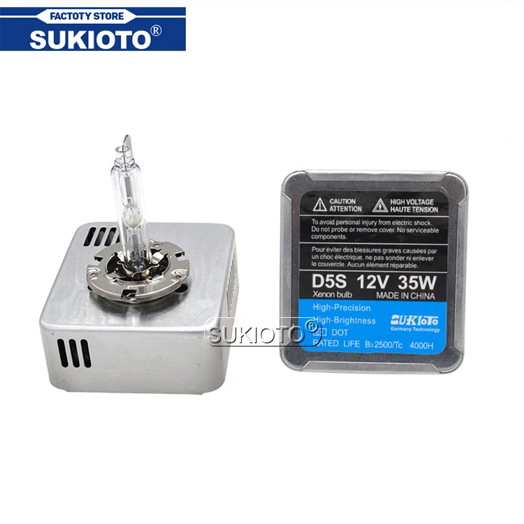 

SUKIOTO 1 Pair Genuine High Bright D5S 5500K 35W Xenon HID Headlight Bulb Ballast Replace For New Tiguan Superb KIA K3 Buick