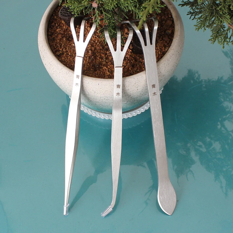 

Cultivator Wear Resistant Succulent Gardening Tools Bonsai Spatula Firm Soil Stainless Steel Handheld Rustproof Home Root Rake