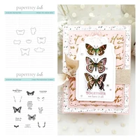 metal cutting dies stamps graceful butterflies scrapbook embossed paper card album craft template new for 2022 arrive