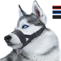 dog muzzle nylon muzzles for chewing biting breathable padded muzzle loop for medium large and extra large aggressive dogs
