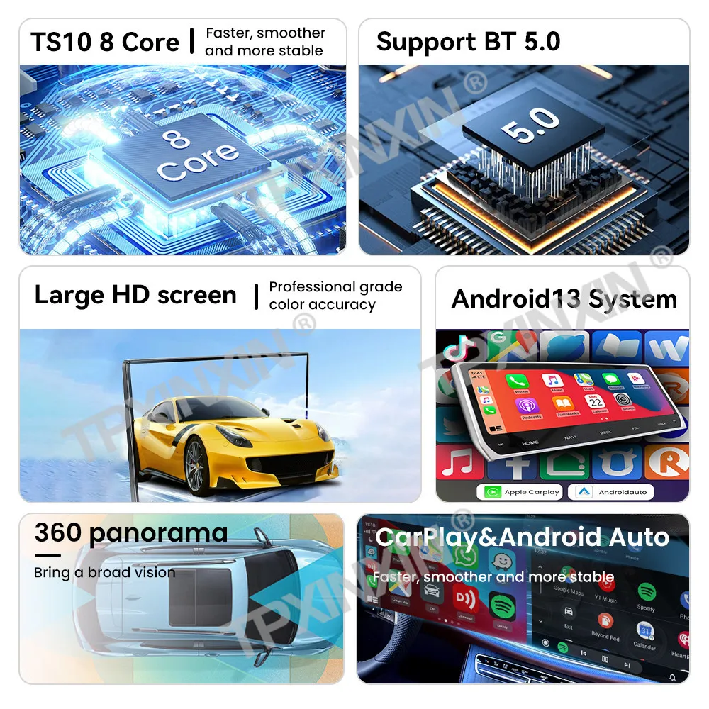 Автомобильный радиоприемник с GPS-навигацией 14 9-дюймовый пассажирский экран CarPlay