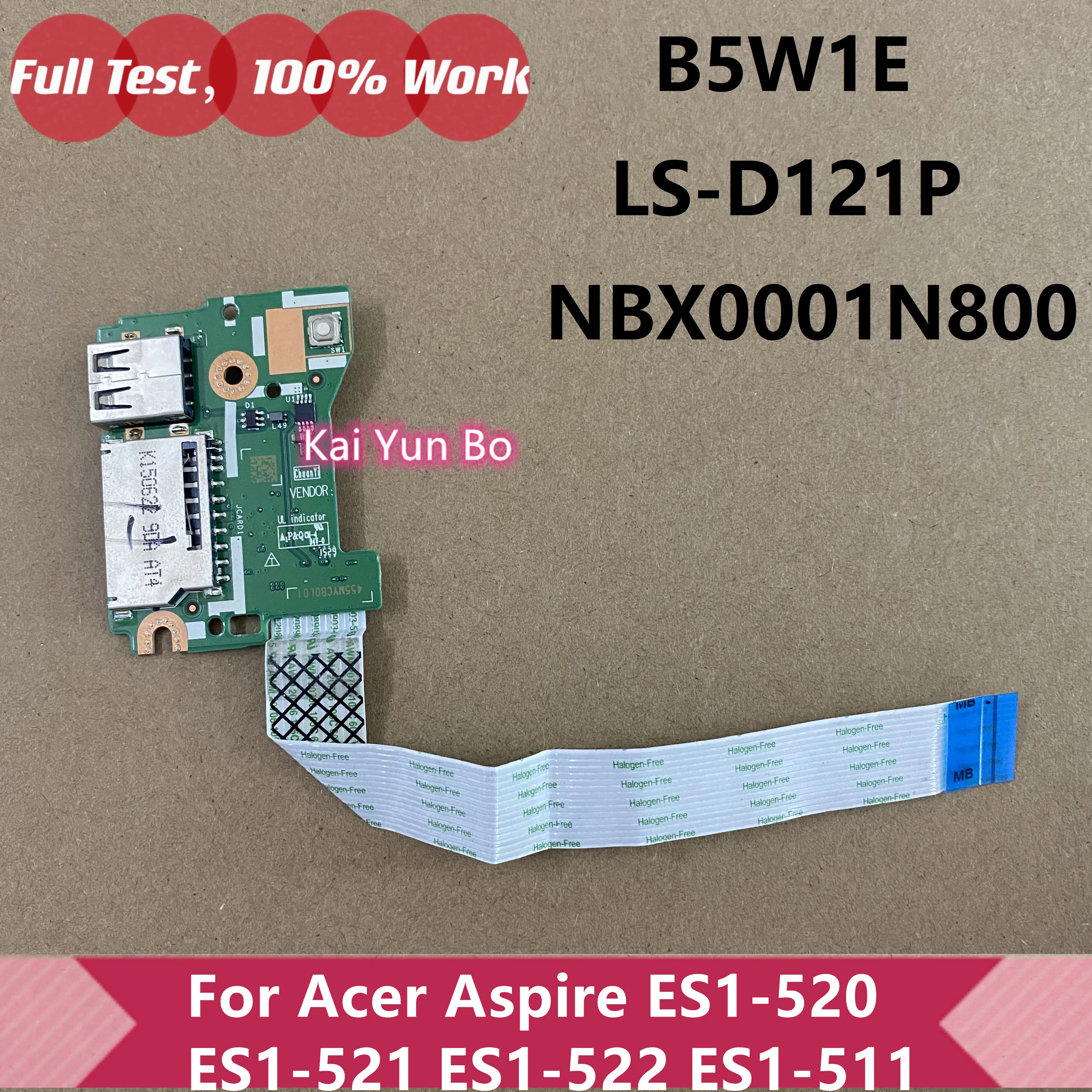 Ноутбук для Acer ES1-522 ES1-521 ES1-511 ES1-520 N15C4 USB-порт ноутбука устройство чтения карт SD