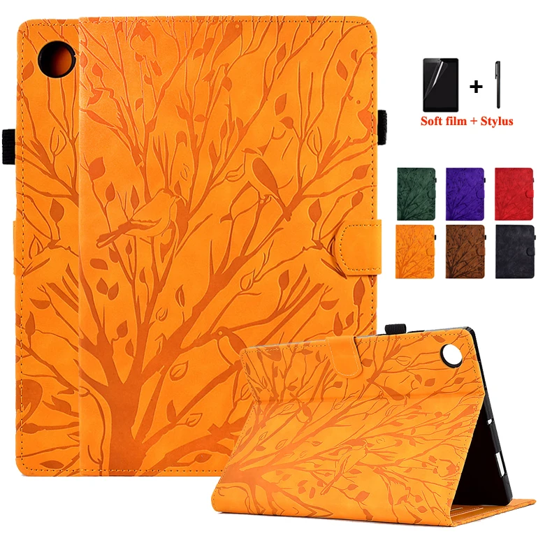 

Чехол для Lenovo Tab M10 FHD Plus 2020 10 3 TB X606F X606X, мягкий чехол из ТПУ с тиснением в виде милых деревьев и птиц для Lenovo Tab M10 Plus, чехол