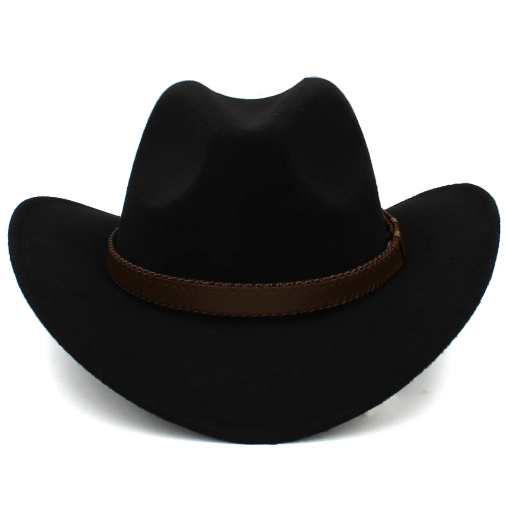 Мужская/Женская/Детская шерстяная ковбойская шляпа 3 размера |