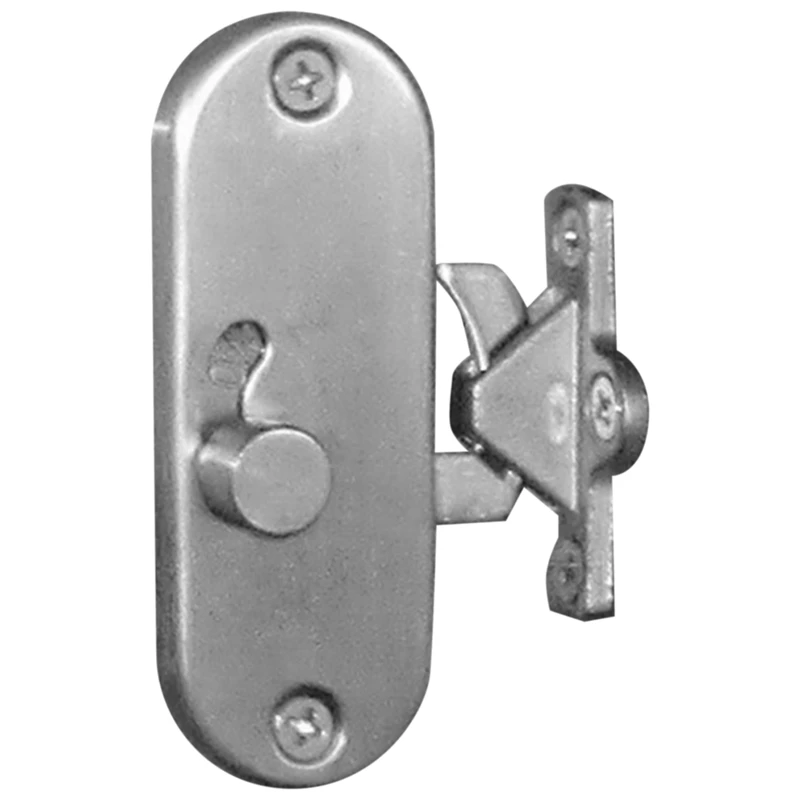 

1 Piece 90 Degree Moving Door Right Angle Buckle Privacy Lock 90 Degree Latch And Latch Bolt Lock Cam Lock Silver