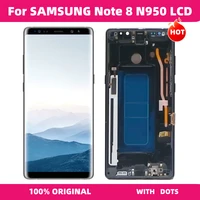 100 original amoled for samsung galaxy note 8 lcd display touch screen digitizer galaxy note8 n950 n950f replacement with frame
