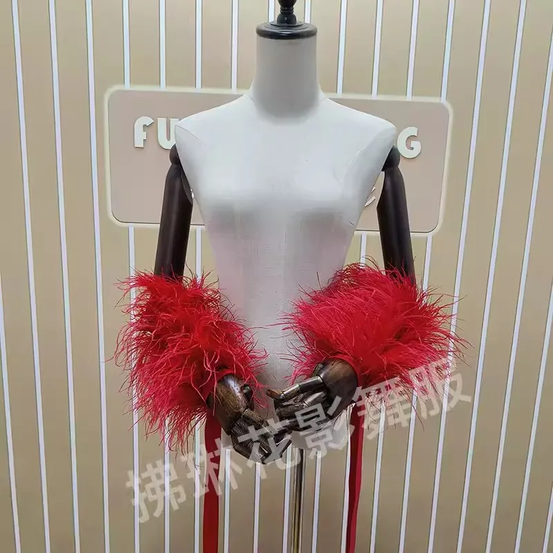 Платье для бальных танцев платье латиноамериканских с страусиными перьями