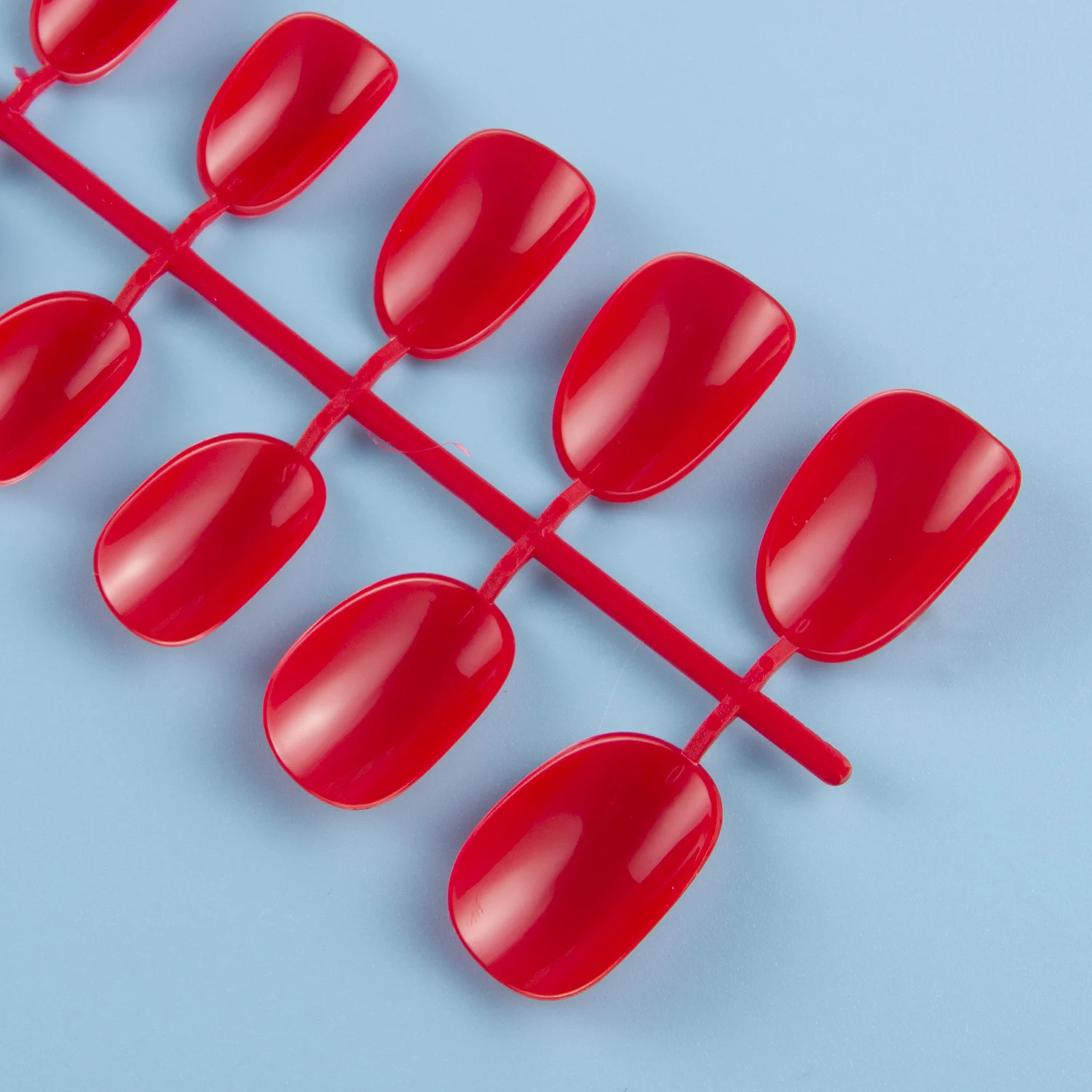 Набор искусственных ногтей короткой круглой формы полного акрила для прессования смешанных цветов, 2 упаковки или больше для экономии на доставке.