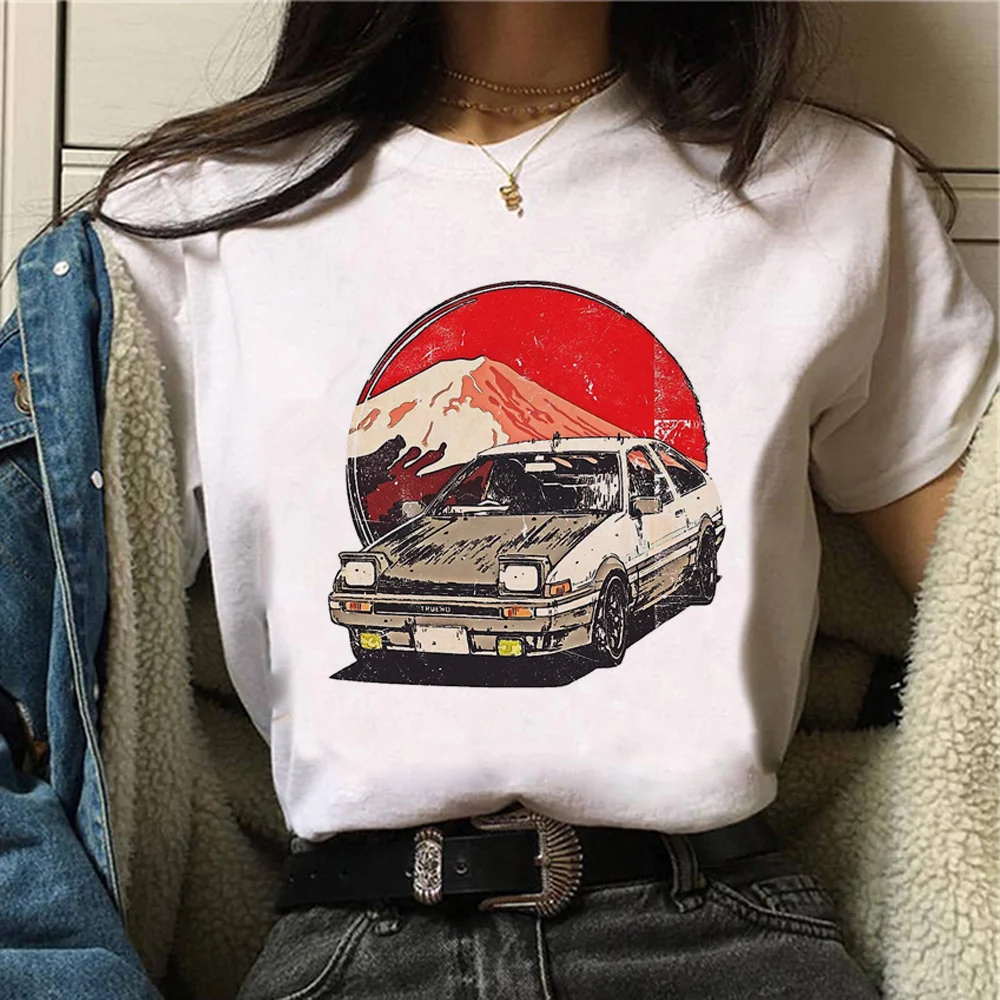 

Женская футболка Ae86, дизайнерская футболка для девушек, одежда Манга 2000s