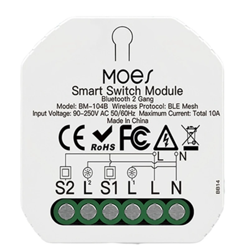

Tuya Smart Bluetooth Switch Module DIY Light Breaker Smart Life APP Work With Alexa Voice Control