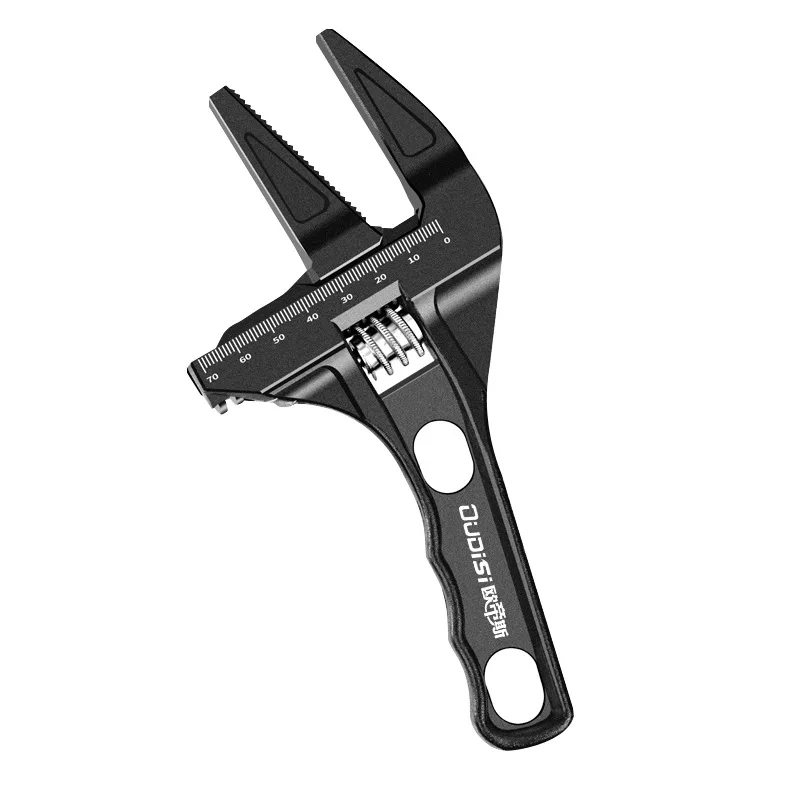

Multi-function Adjustable Wrench Aluminium Alloy Large Open Universal Spanner Repair Tool For Water Pipe Installation Bathroom