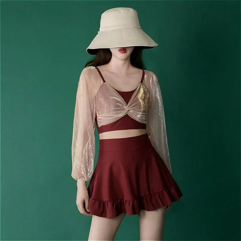 Лидер продаж купальник с разрезом Корейская суперсказочная летняя одежда для