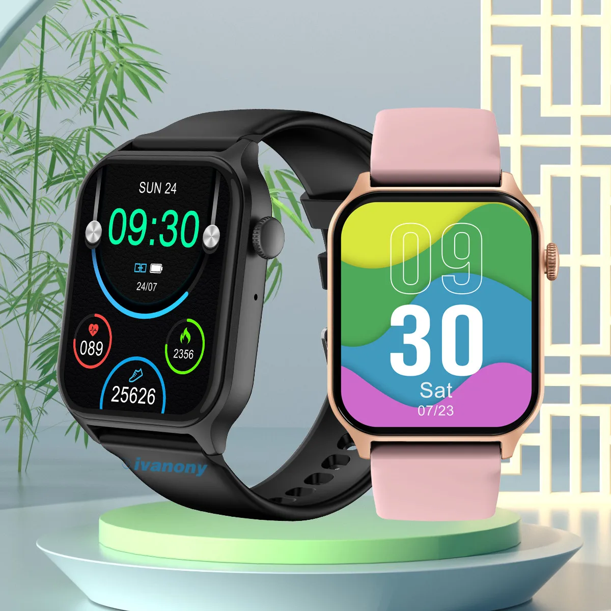 Смарт-часы для мужчин и женщин водонепроницаемые IP68 1 83 дюйма HD-экран диски