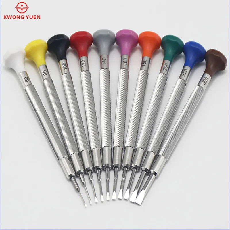 

10 pcs 316# Steel Extreme Hardness Watch Screwdriver Set Precision Watchmaker Screwdrivers for Watch Repair Watch Tools