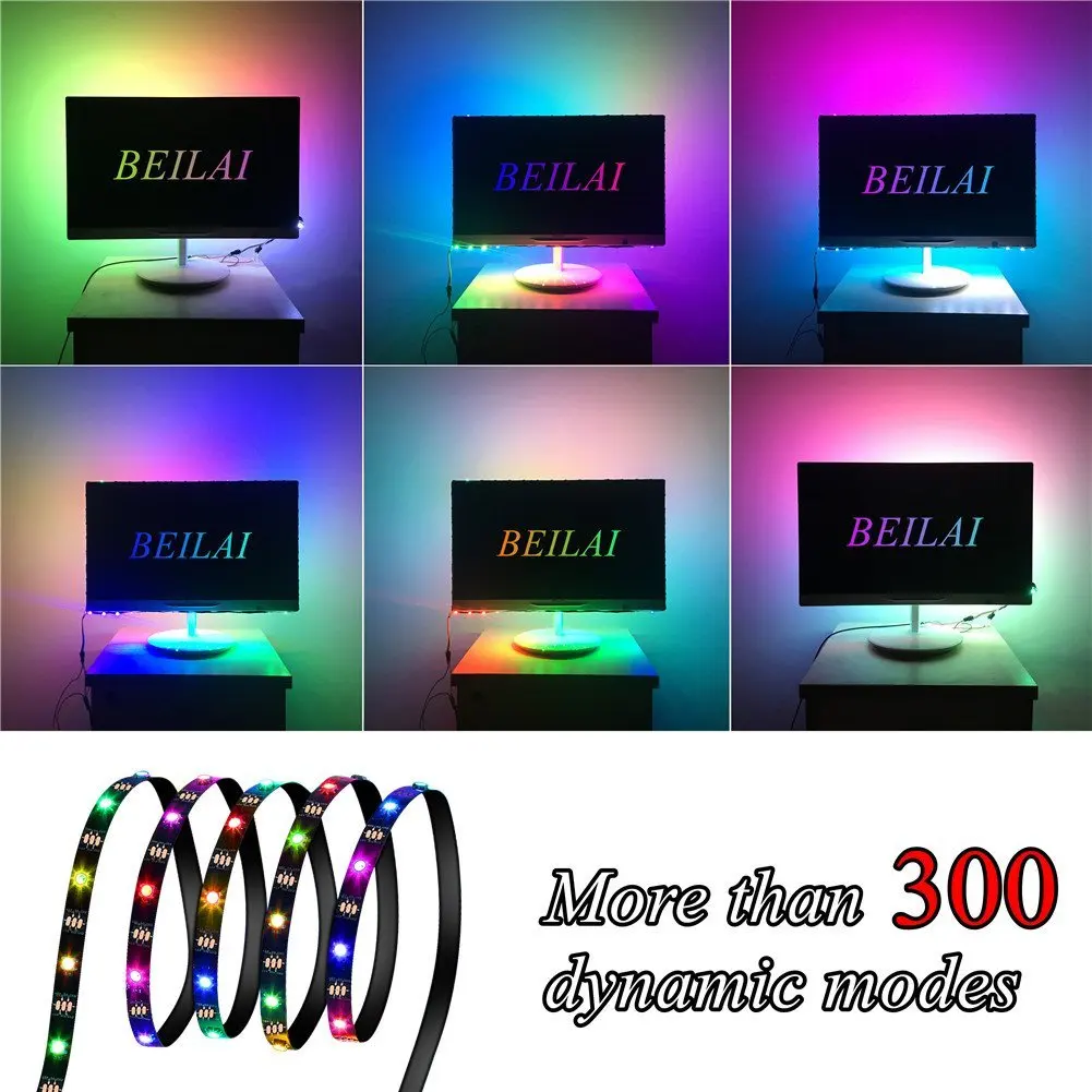 Светодиодная лента Rainbow ARGB WS2812B адресная цифровая лампа 3 контакта 5 В для ПК MSI ASUS