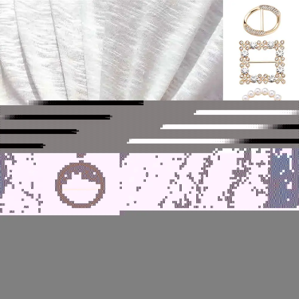

Fashion Fixed Buckle Clothing Corner Hem Pearl Decorative Buckle Silk Scarf Buckle Knotted Buckle Ring Clothes Tighten
