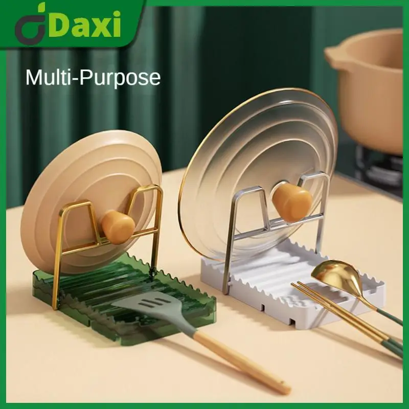 

Removable Pan Pot Cover Spatula Rack Kitchen Rack Wavy Storage Rack Kitchen Storage Rack Foldable Pot Cover Rack Collapsible