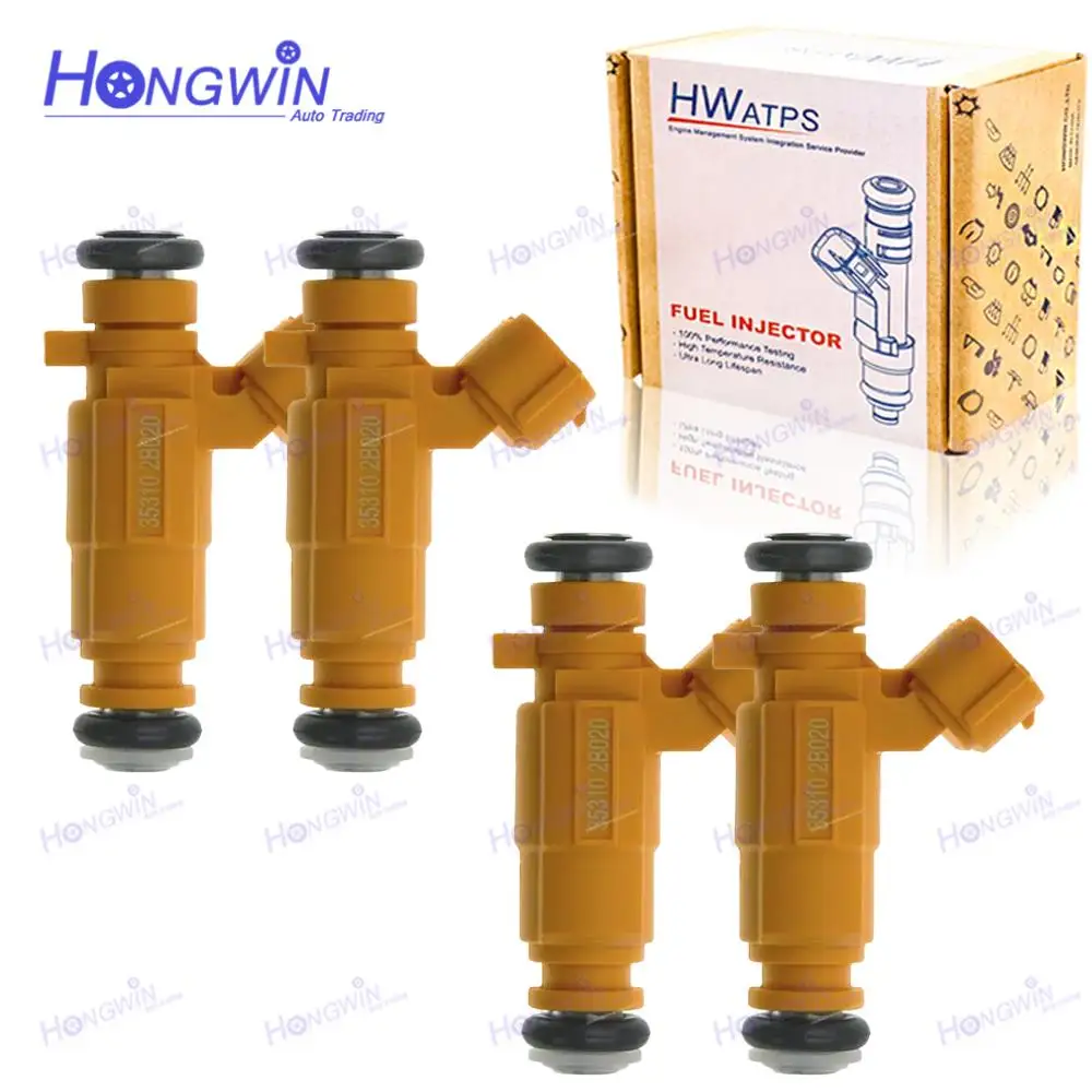 

35310-2B020 новая Форсунка топливного инжектора для Hyundai i20 i30 Kia Rio Venga Cerato 1,4 1,6 G4FG 35310 2B020 9260930074 353102B020