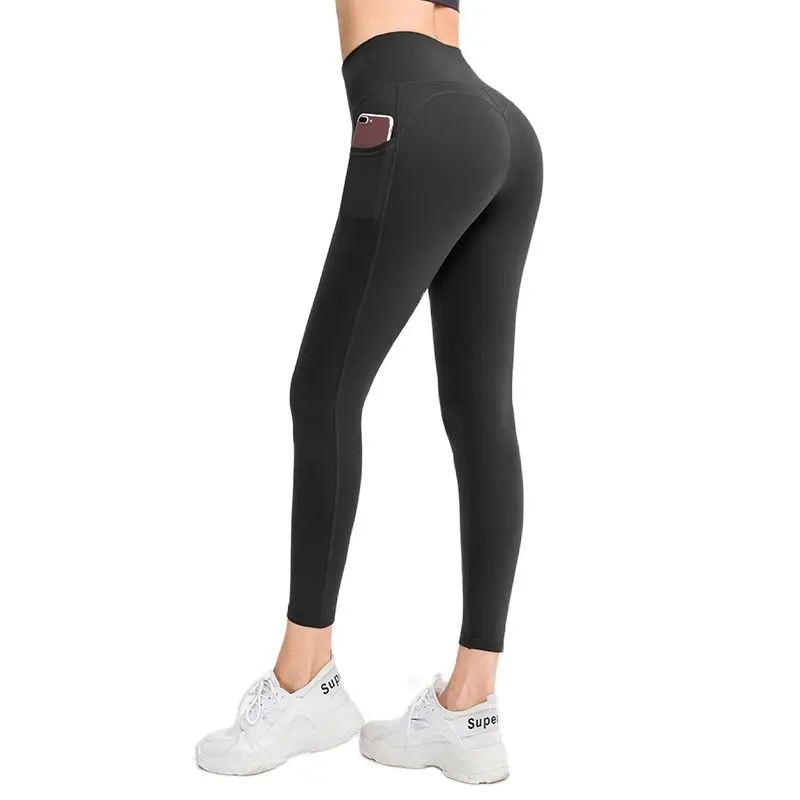 Spandex Nude Fabric Gym Leggings with 
