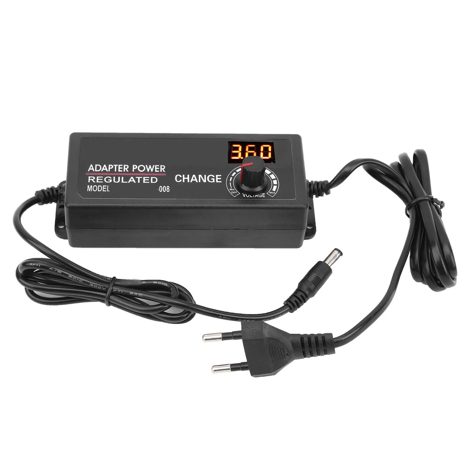 3 ‑ 24v3a Регулируемый регулируемый адаптер 72W DC регулятор мощности AC110 ~ 240VEU Plug