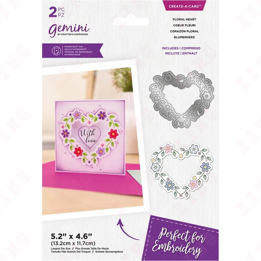 

Newest Scrapbook Decoration Embossing Templates 2023 Diy Handmade Craft Album Card Floral Heart Molds Arrival Metal Cutting Dies