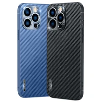 luxury carbon fiber phone case for iphone 13 12 11 pro max case metal lens protection slim soft silicone frame shockproof cover