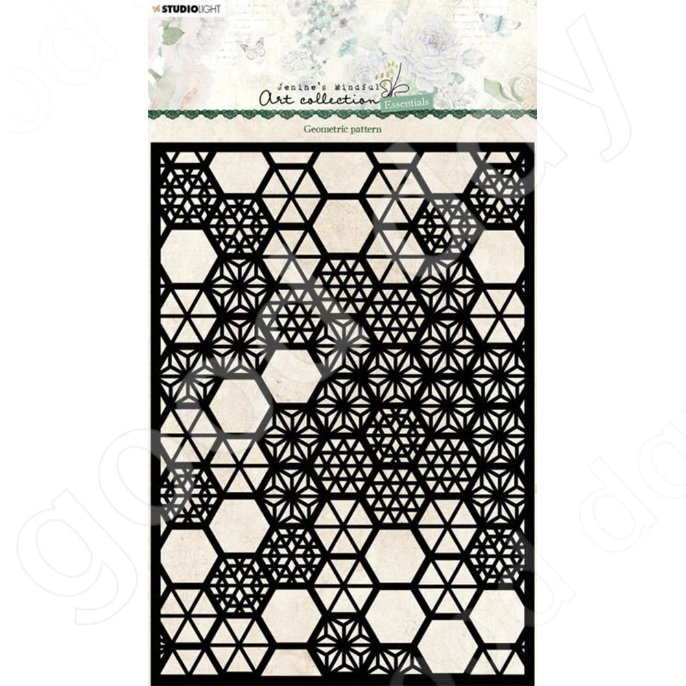 

Arrival 2022 New Geometric Pattern Stencil Used for Scrapbook Diary Decoration Embossing Template Diy Greeting Card Handmade