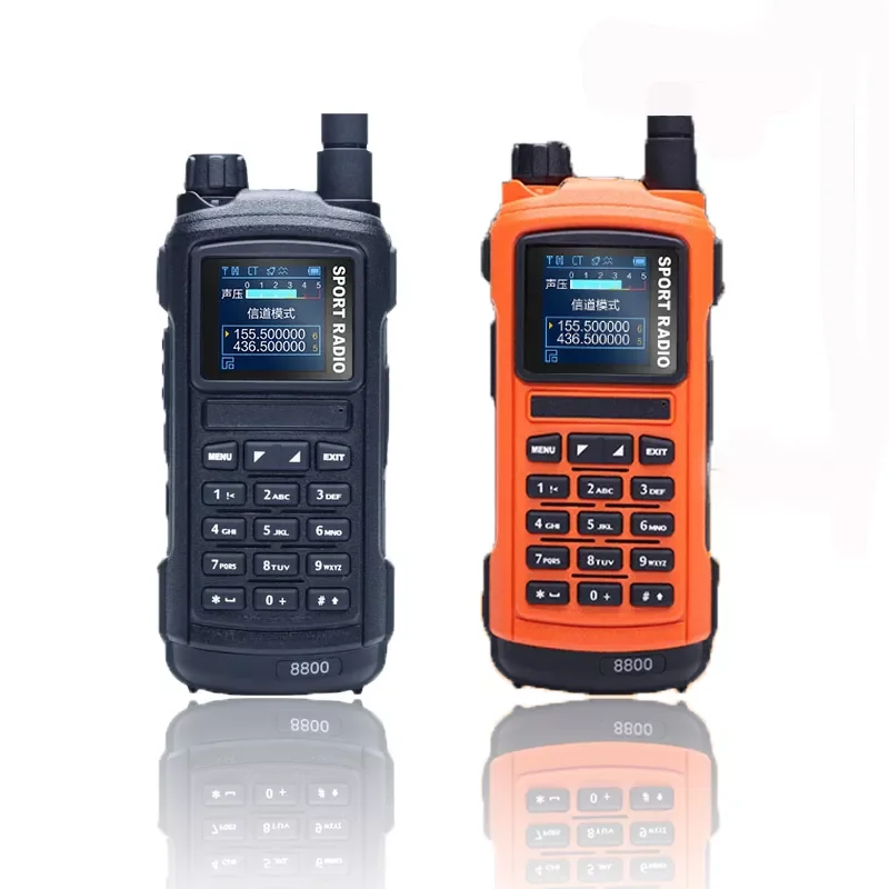 GP8800 Ham Two Way Sport Radio Portable Walkie Talkie U/VHF Dual Band PTT LED screen Bluetooth Waterproof Transceiver enlarge