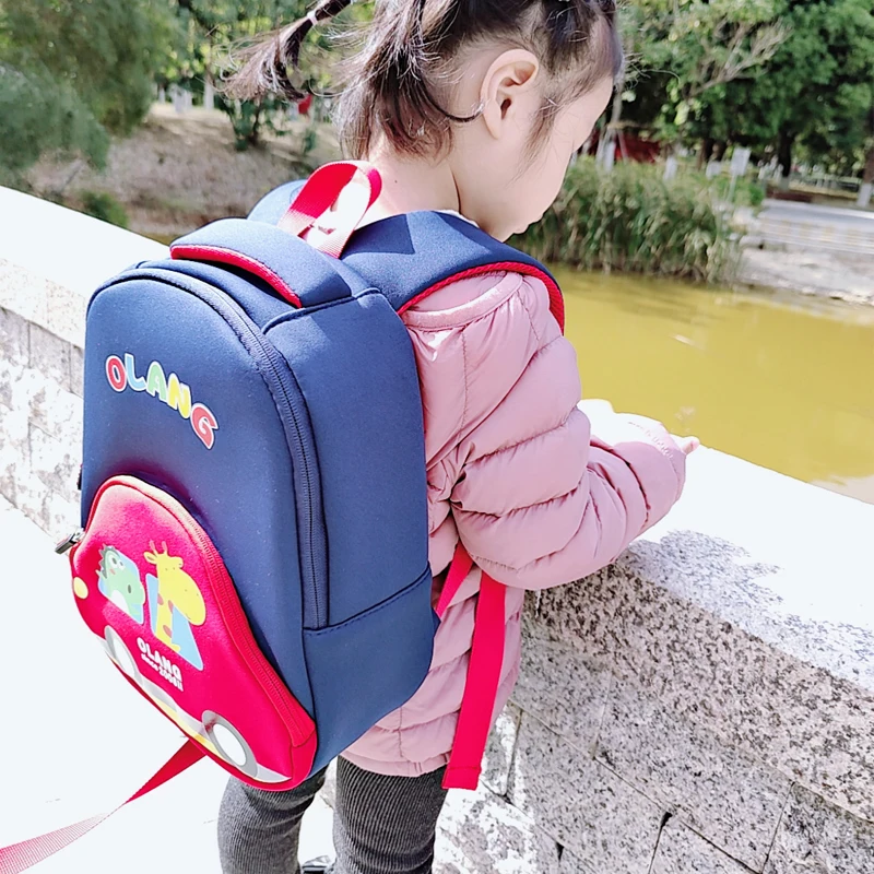 Children's Backpack In Kindergarten Lightweight Toddler Bag Cute Cartoon Car Bus Small School Bag for Girls Boy Mochila Infantil