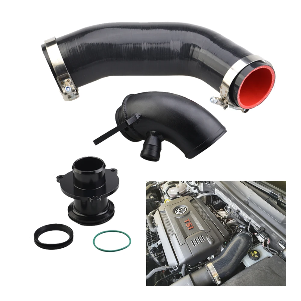 

Silicone Intake Hose Pipe Turbo Inlet Elbow Muffler Delete For VW Golf MK7 R Audi 2015+ V8 MK3 A3 S3 TT EA888 3gen Engine